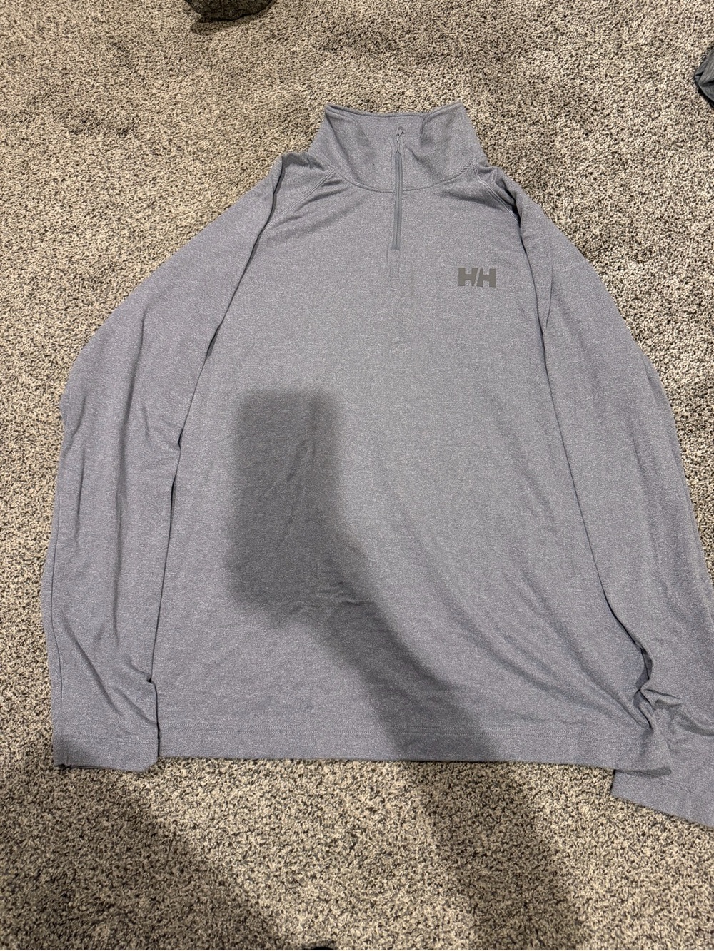 Helly Hansen Light Gray Half-Zip Performance Pullover